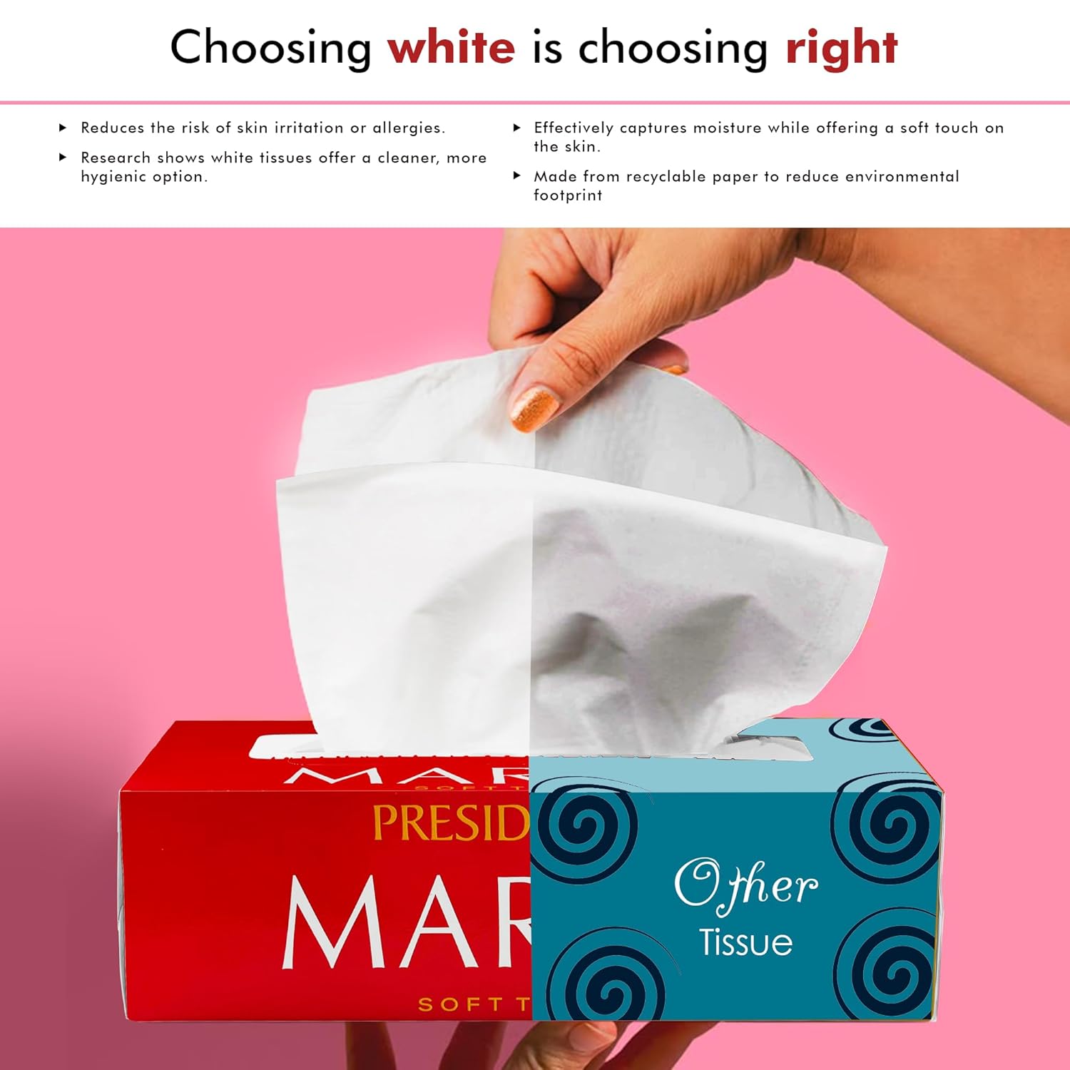 Presidential Premium Marvel Facial Tissues | 2-Ply