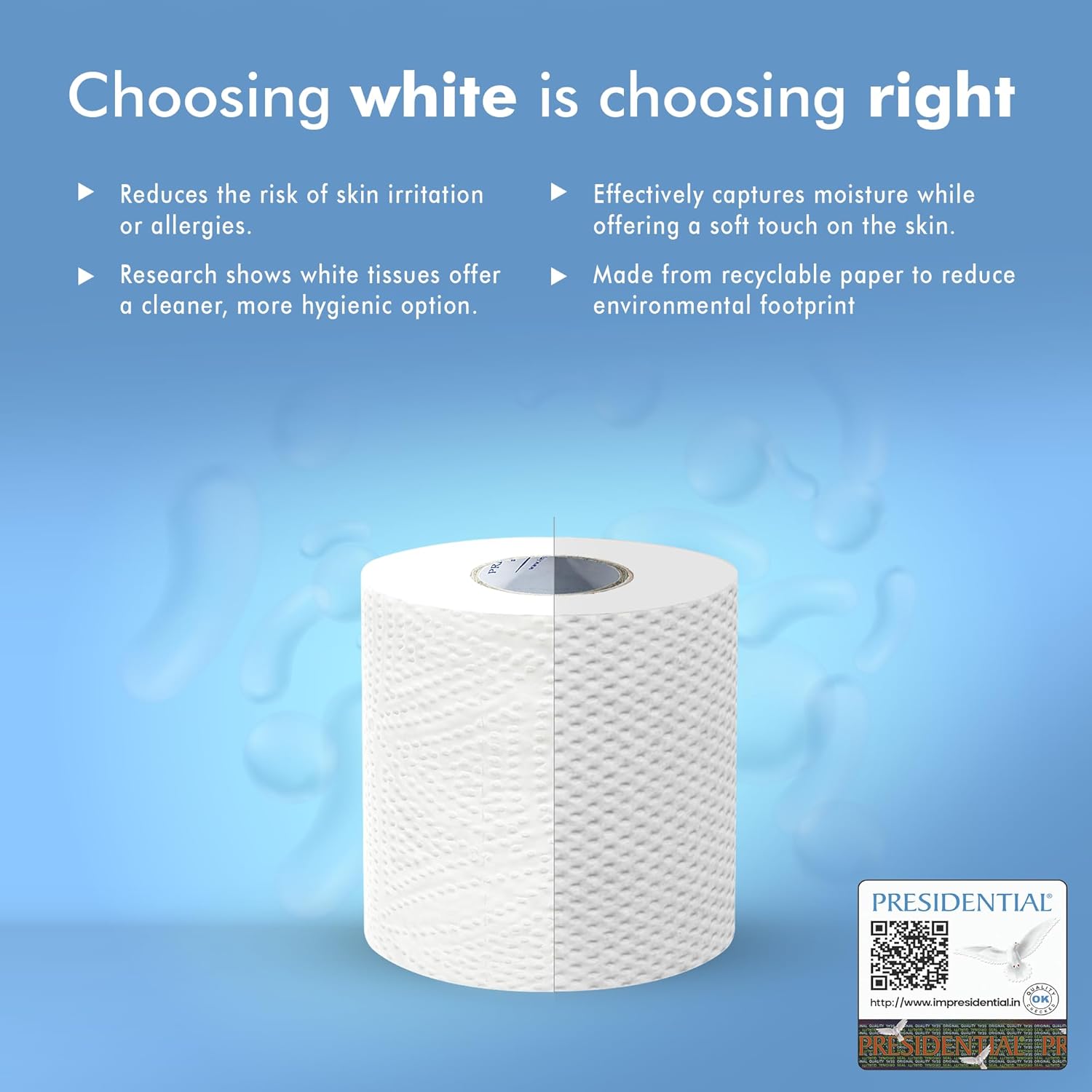 Presidential Premium Toilet Tissue Rolls | 2-ply