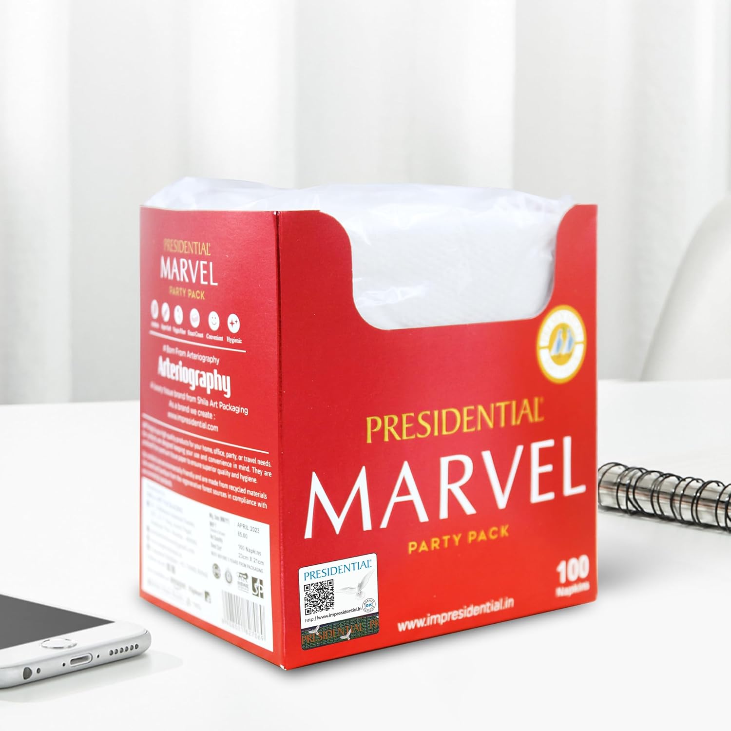 Marvel Party Pack Tissue Paper with Tissue Holder