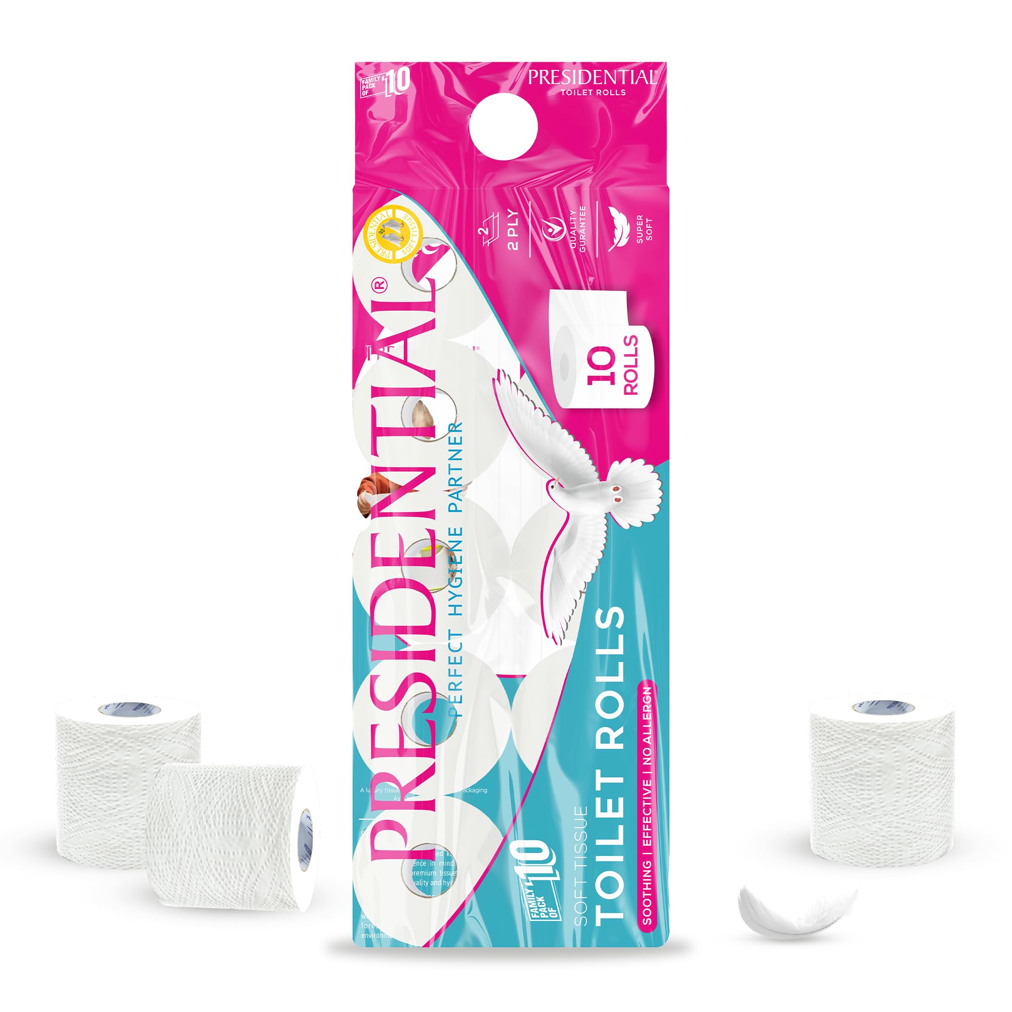 Presidential Premium Toilet Tissue Rolls | 2-ply