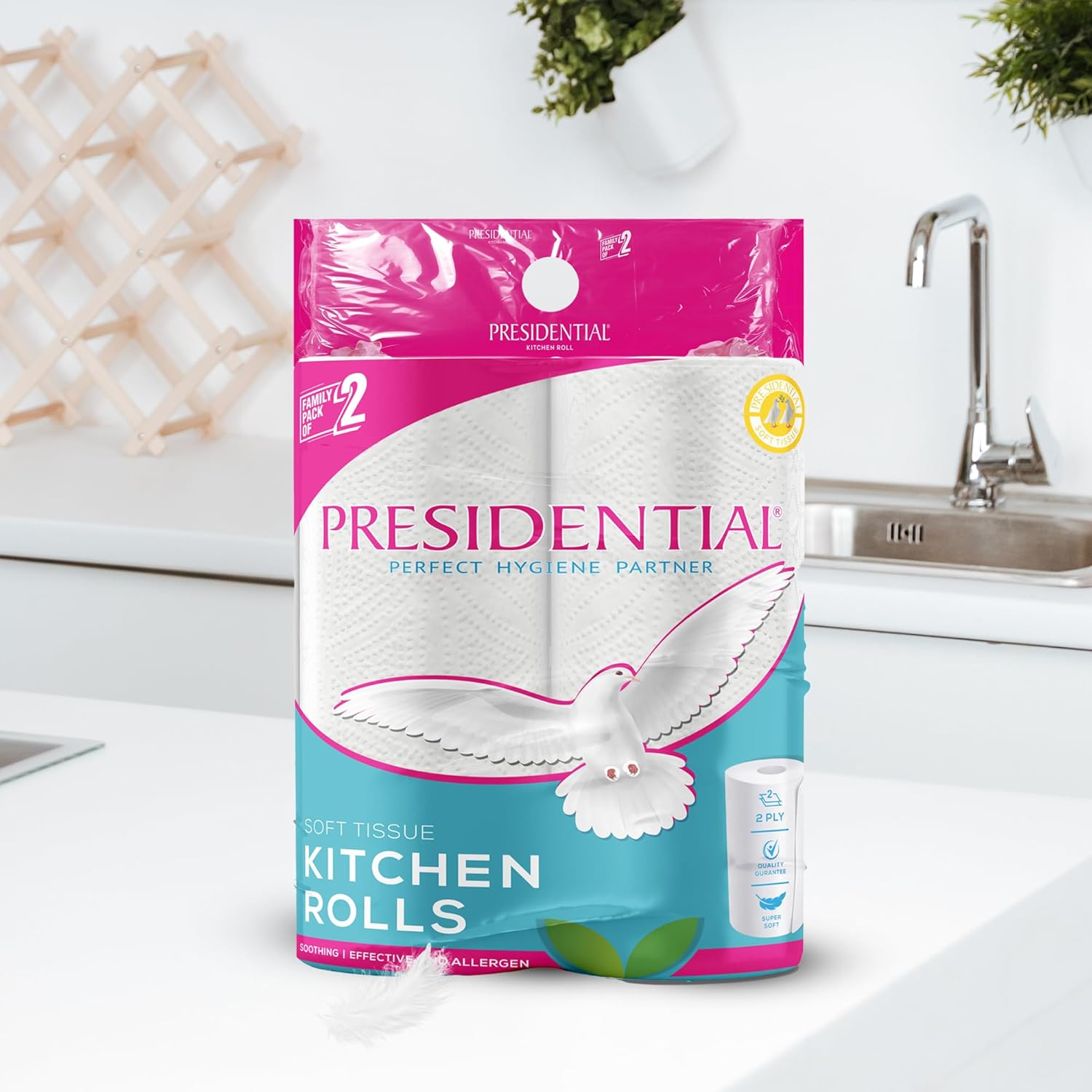 Presidential Premium Soft 2ply Kitchen rolls | 80 Pulls Each - 160 Sheets
