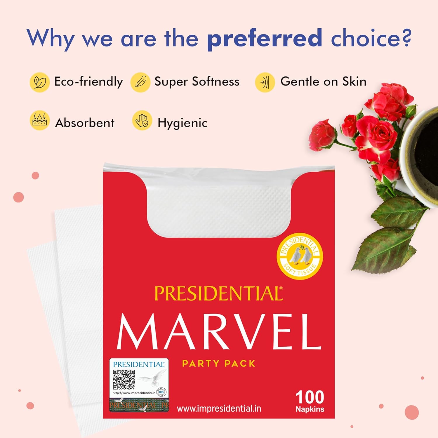 Marvel Party Pack Tissue Paper with Tissue Holder