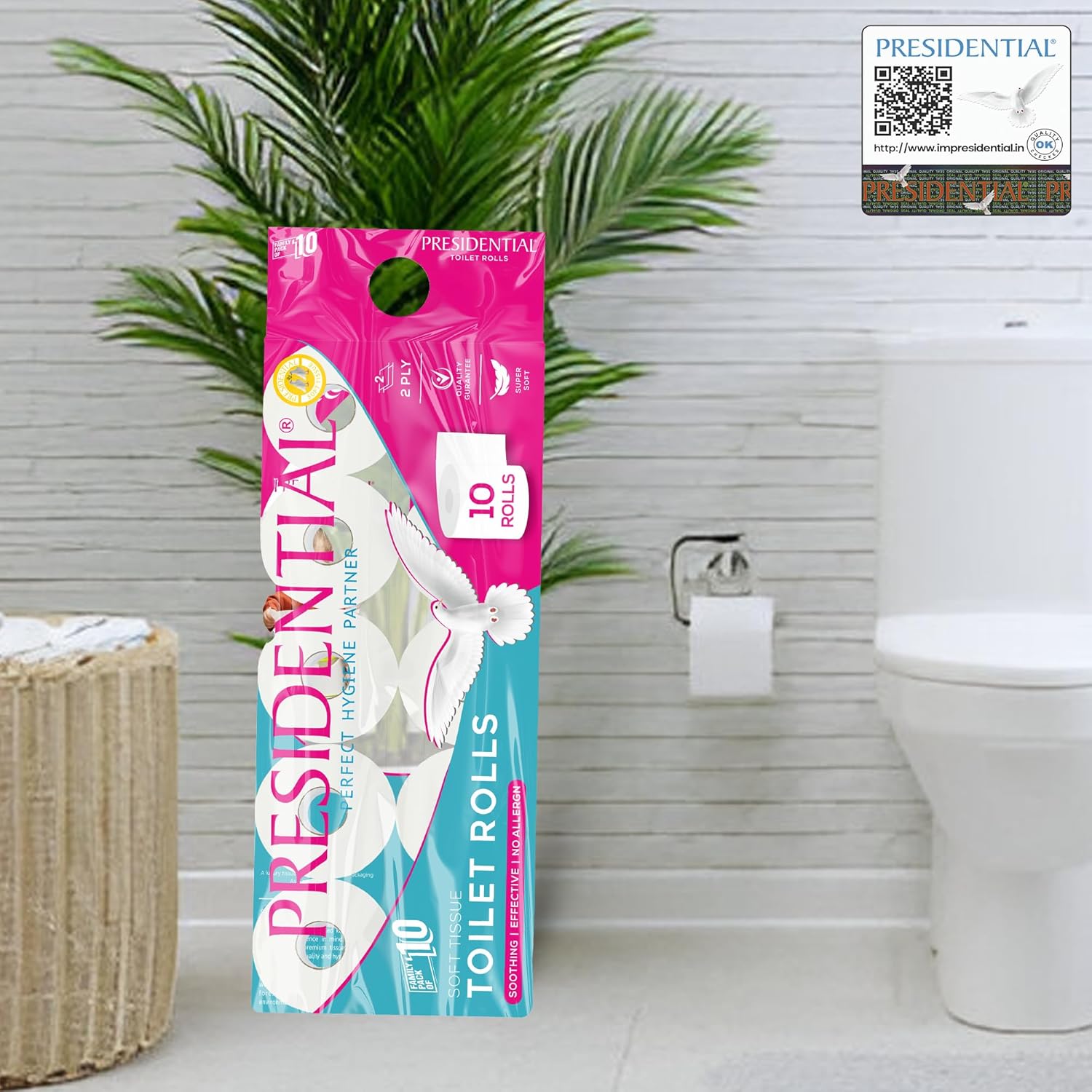 Presidential Premium Toilet Tissue Rolls | 2-ply
