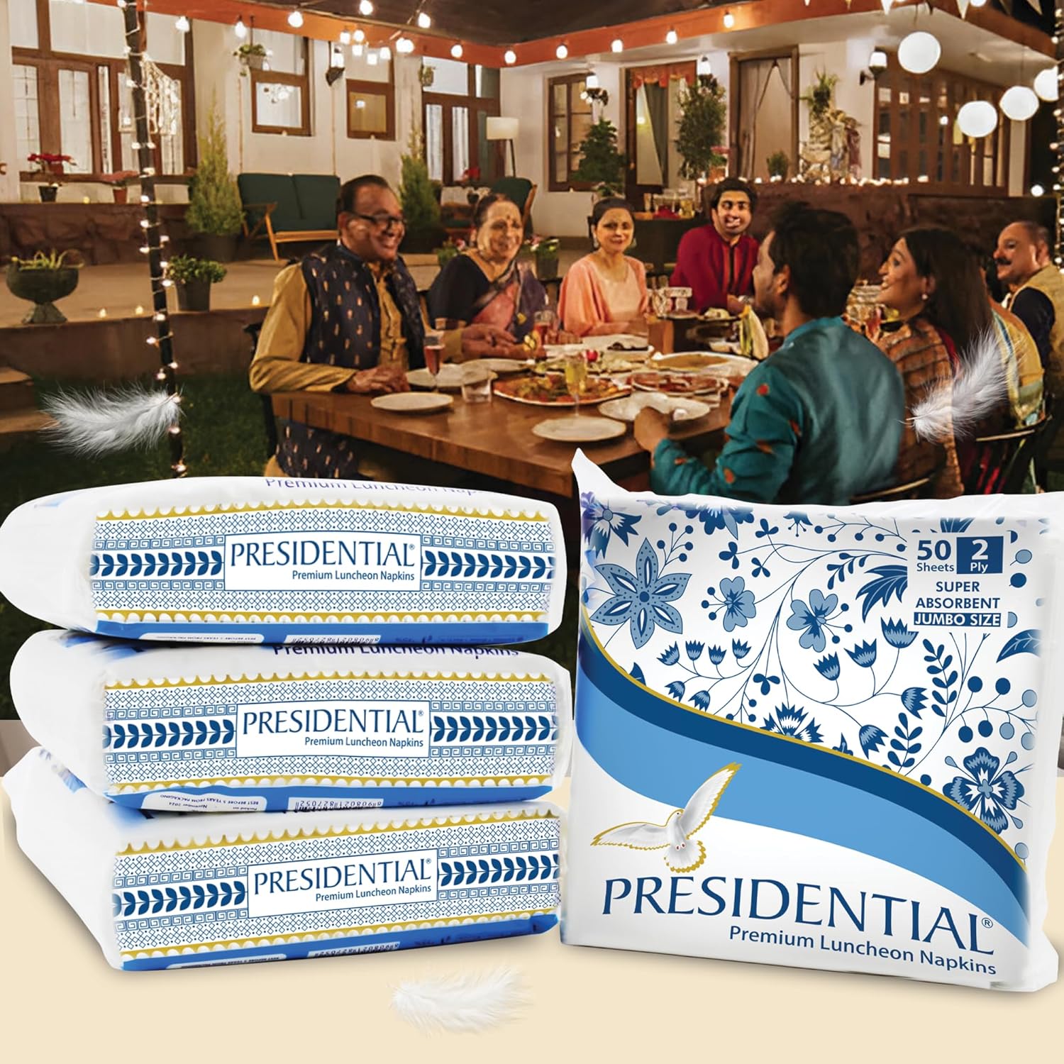 Presidential Super Soft Tissue Napkins | Ultra-Soft and Absorbent