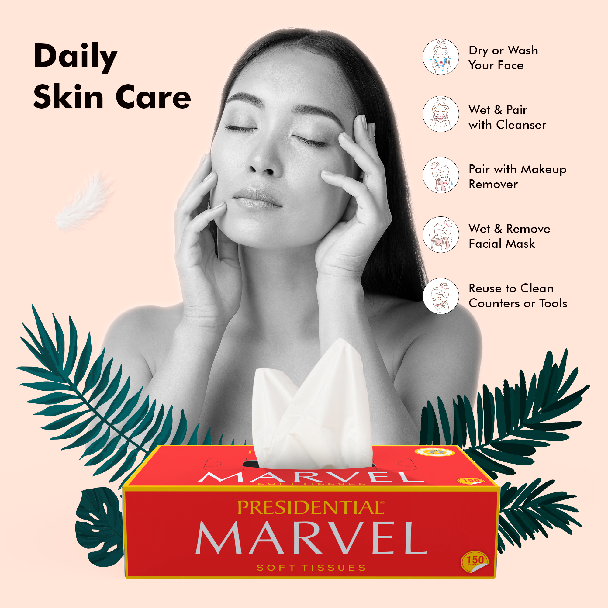 Presidential Marvel Premium Super Soft Facial Tissues | 2-Ply