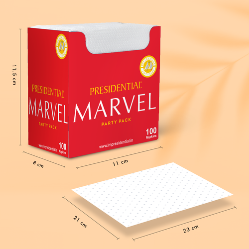 Marvel Party Pack Tissue Paper with Tissue Holder
